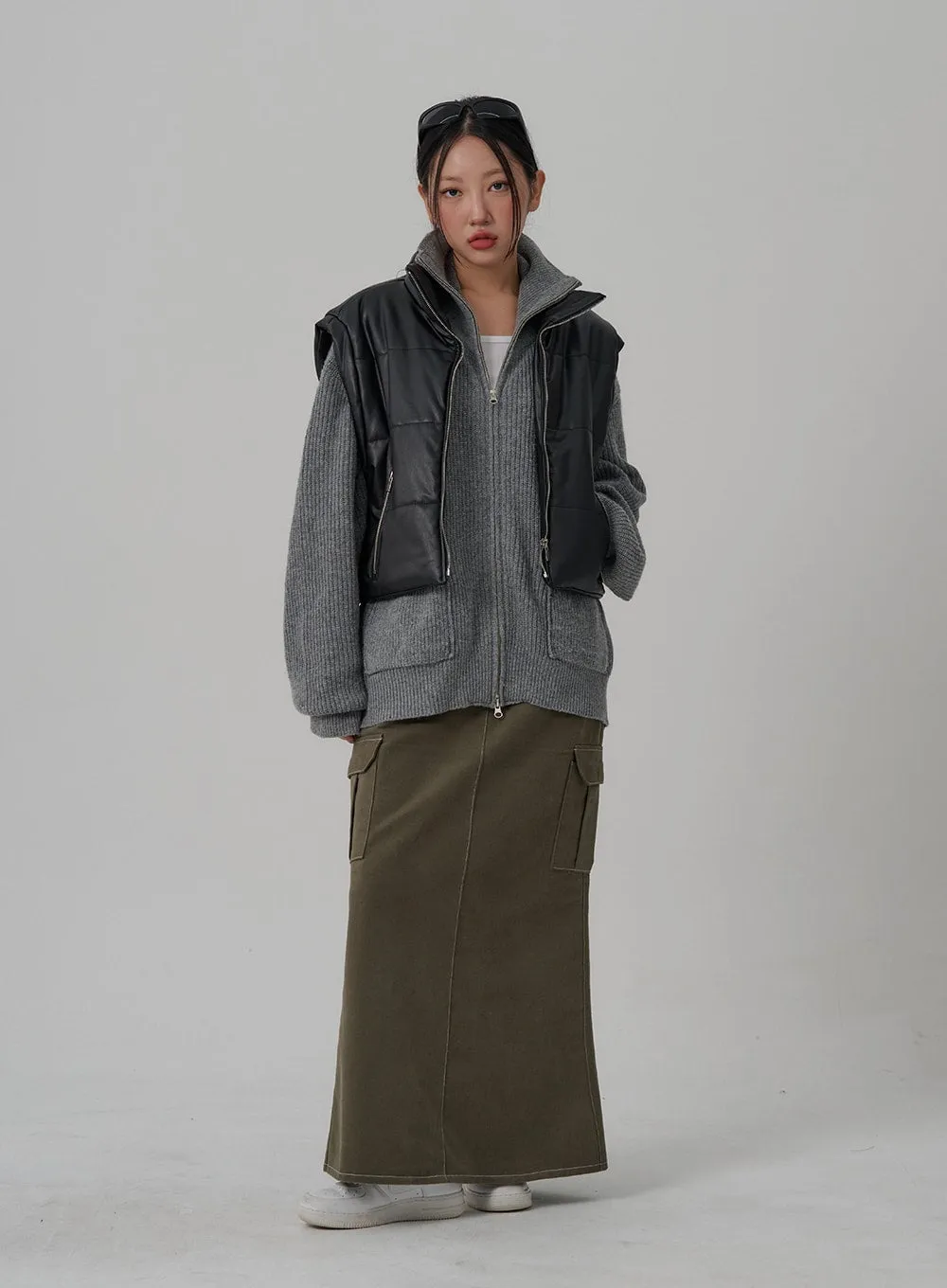 Mermaid Pocket Long Skirt CN03 sold by Lewkin