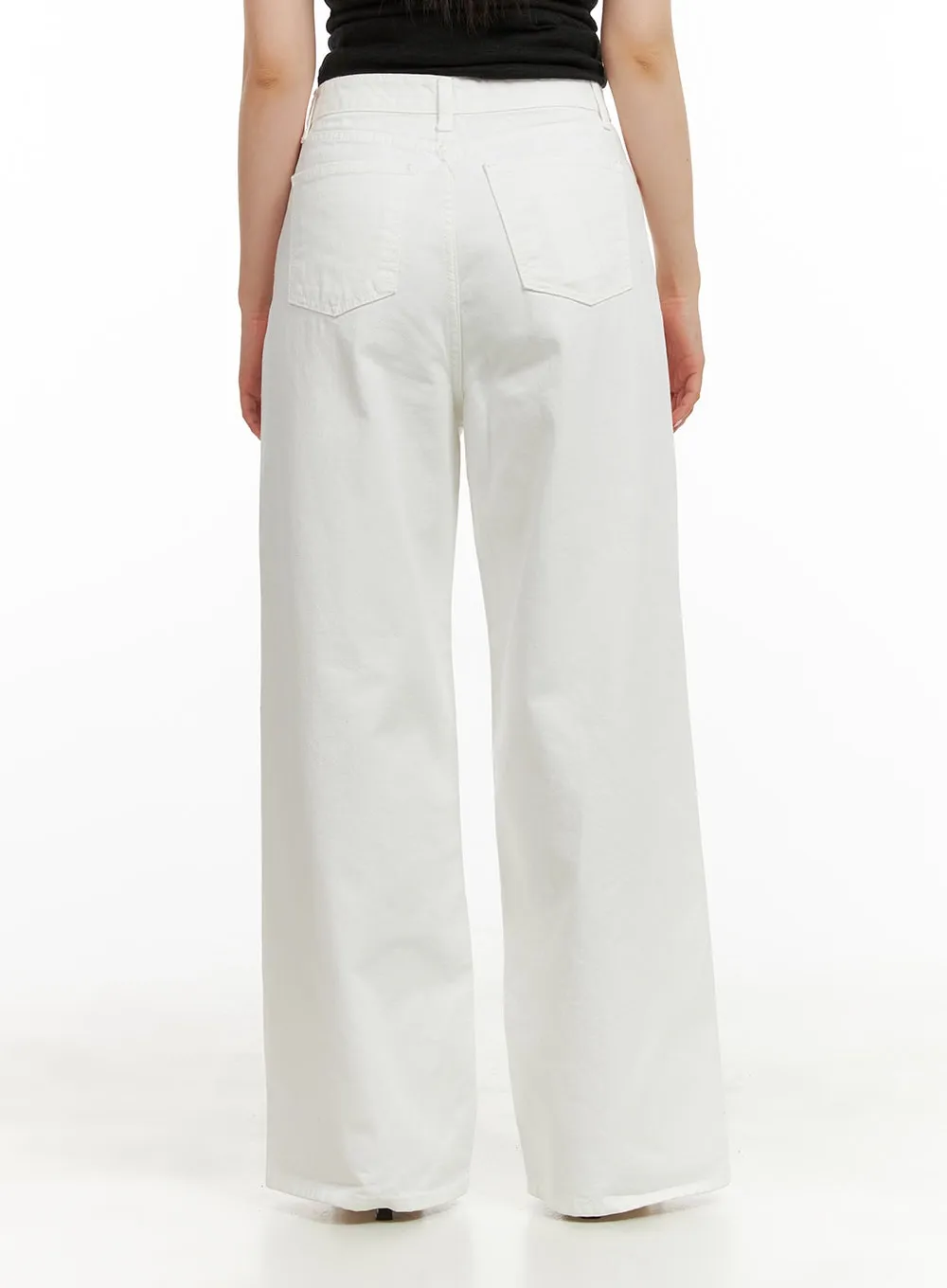 Low Rise Cotton Wide Leg Pants CU425 sold by Lewkin product image thumbnail 5