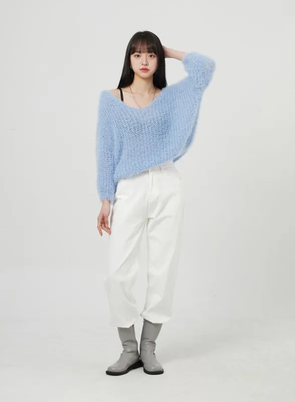 Wide Leg Cotton Pants OF324 sold by Lewkin