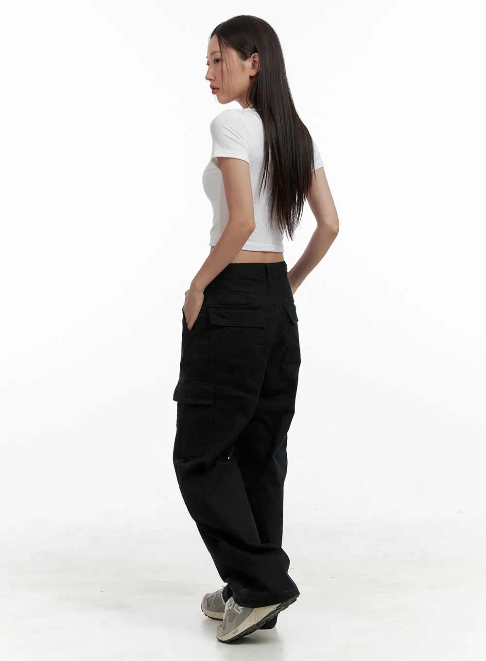 Cargo Cotton Pants OL401 sold by Lewkin product image thumbnail 4