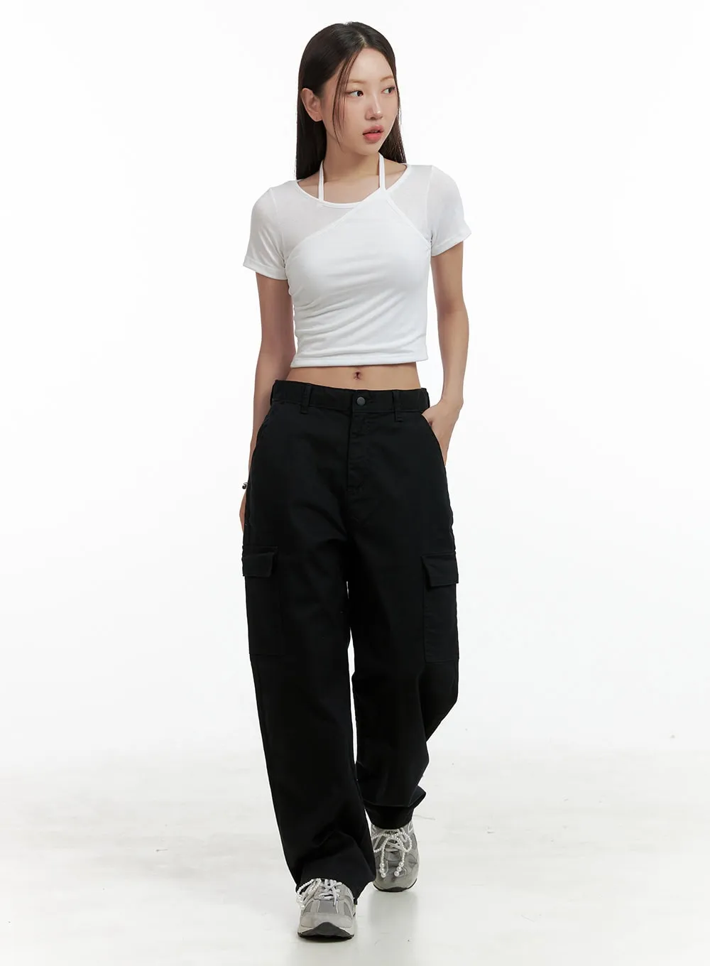 Cargo Cotton Pants OL401 sold by Lewkin product image thumbnail 3
