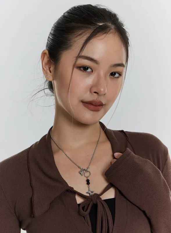 Star And Heart Necklace CN24 sold by Lewkin