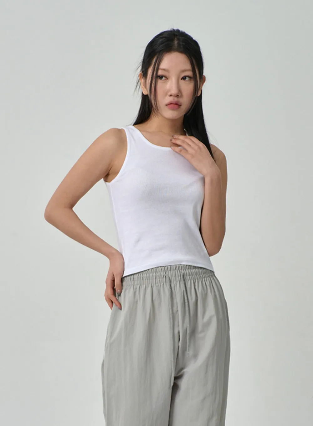 Crewneck Tank Top IF315 sold by Lewkin product image thumbnail 2