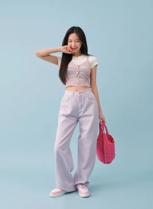 Bubblegum Wide Pants BY18 sold by Lewkin