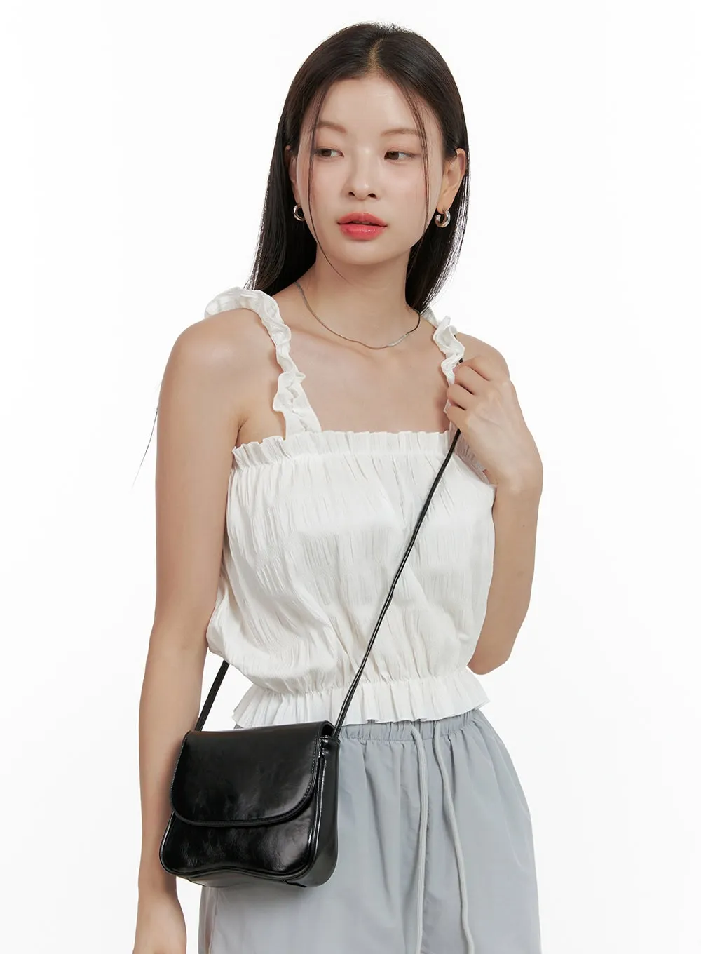 Flap Crossbody Bag OL411 sold by Lewkin product image thumbnail 3