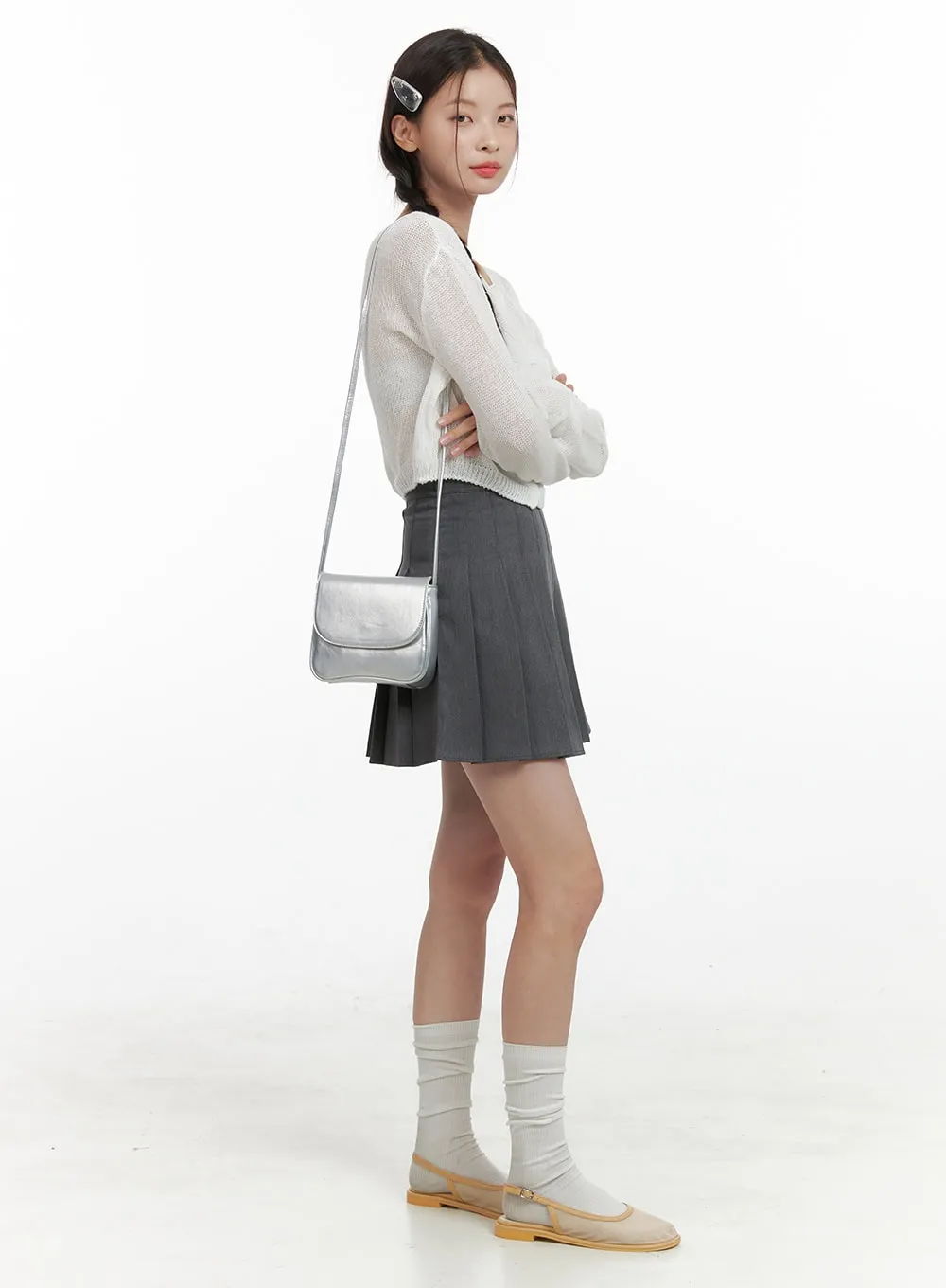 Flap Crossbody Bag OL411 sold by Lewkin product image thumbnail 2