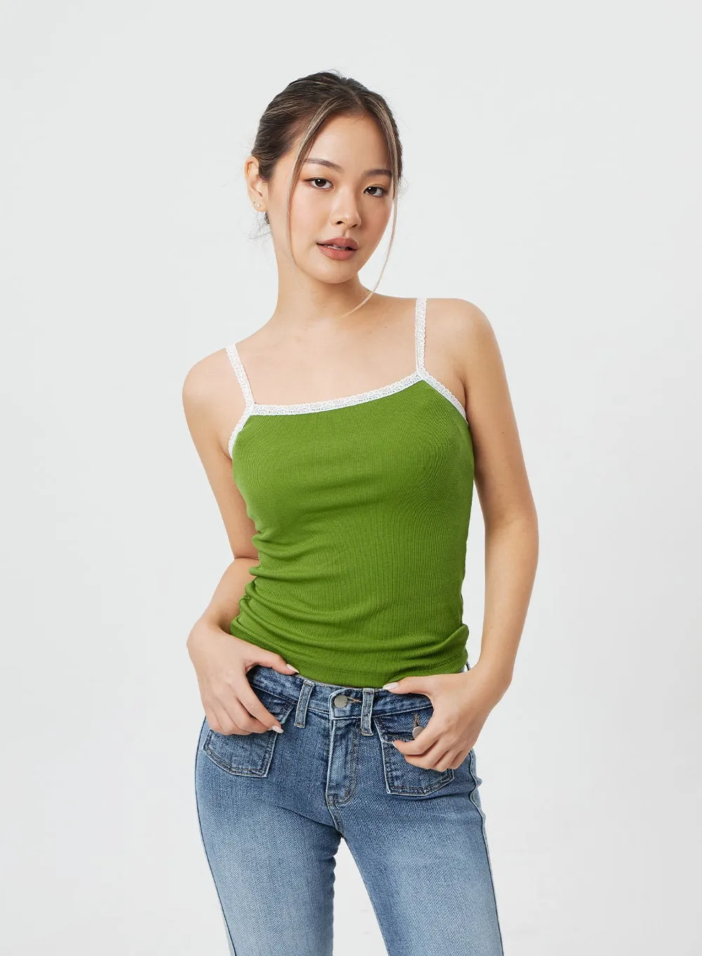 Square Neck Tank Top CF317 sold by Lewkin product image thumbnail 5