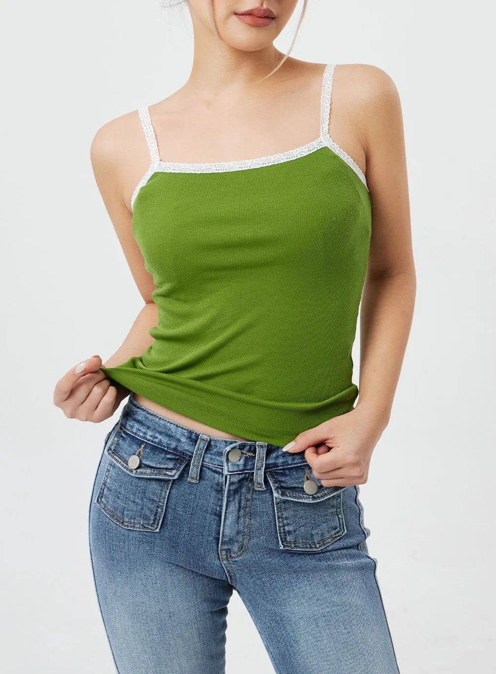 Square Neck Tank Top CF317 sold by Lewkin product image thumbnail 2