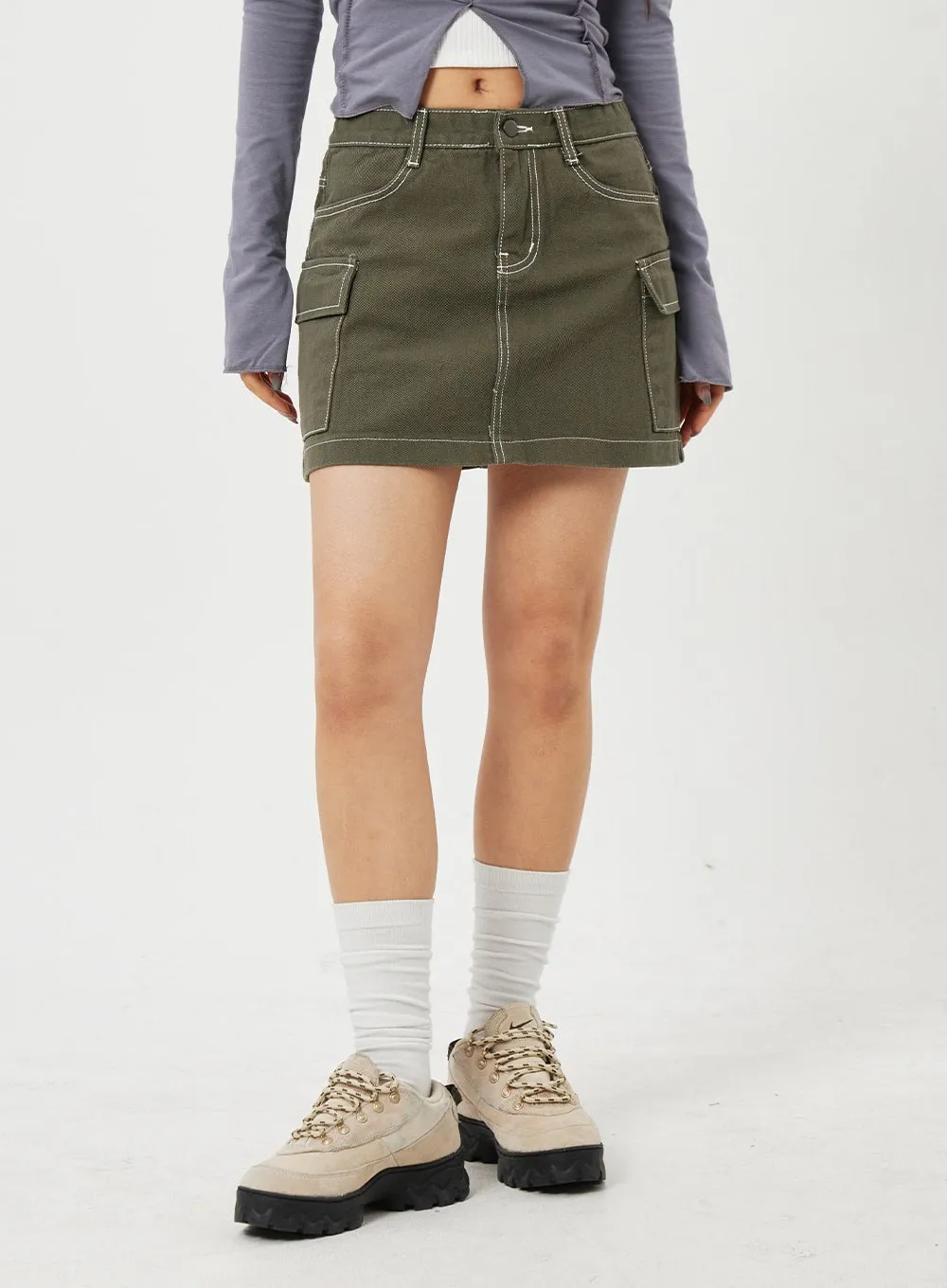 Cargo Mini Skirt CF328 sold by Lewkin product image thumbnail 2