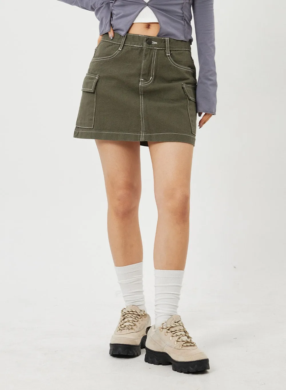 Cargo Mini Skirt CF328 sold by Lewkin product image thumbnail 5