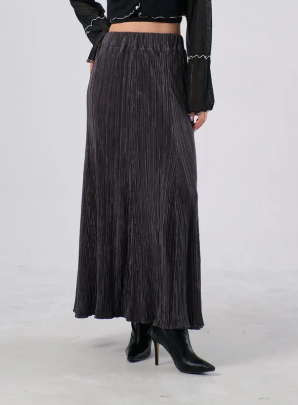 High Waist Maxi Skirt IA305 sold by Lewkin