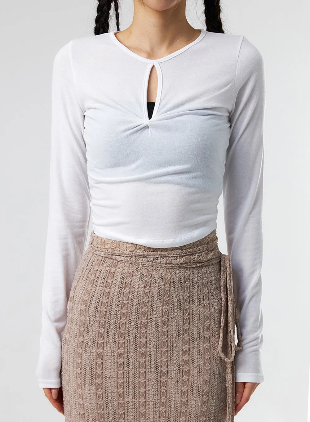 Front Hole Tee IS327 sold by Lewkin product image thumbnail 2