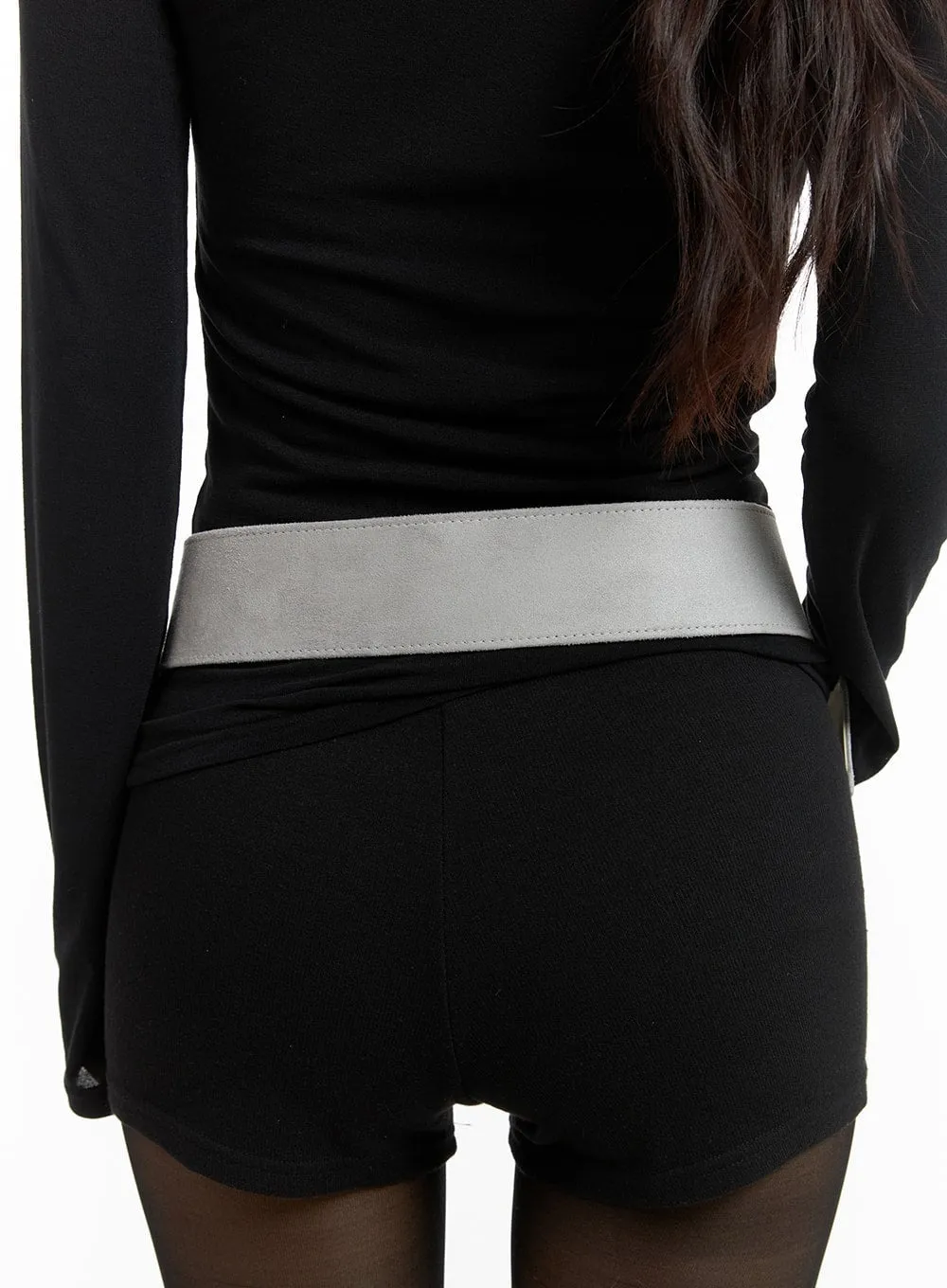 Solid Suede Thick Belt CM421 sold by Lewkin product image thumbnail 3