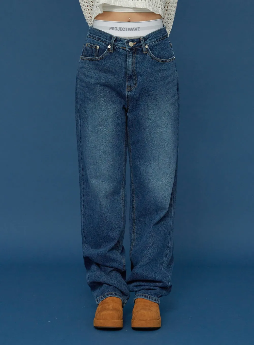 Wide Denim Pants CG04 sold by Lewkin product image thumbnail 2