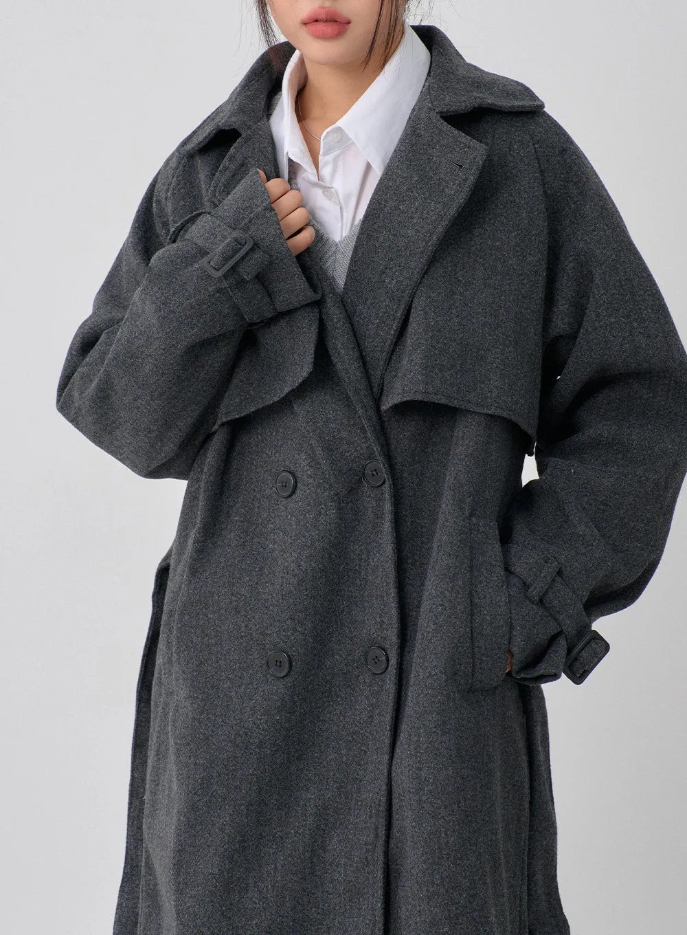 Trench Long Coat CN14 sold by Lewkin product image thumbnail 2