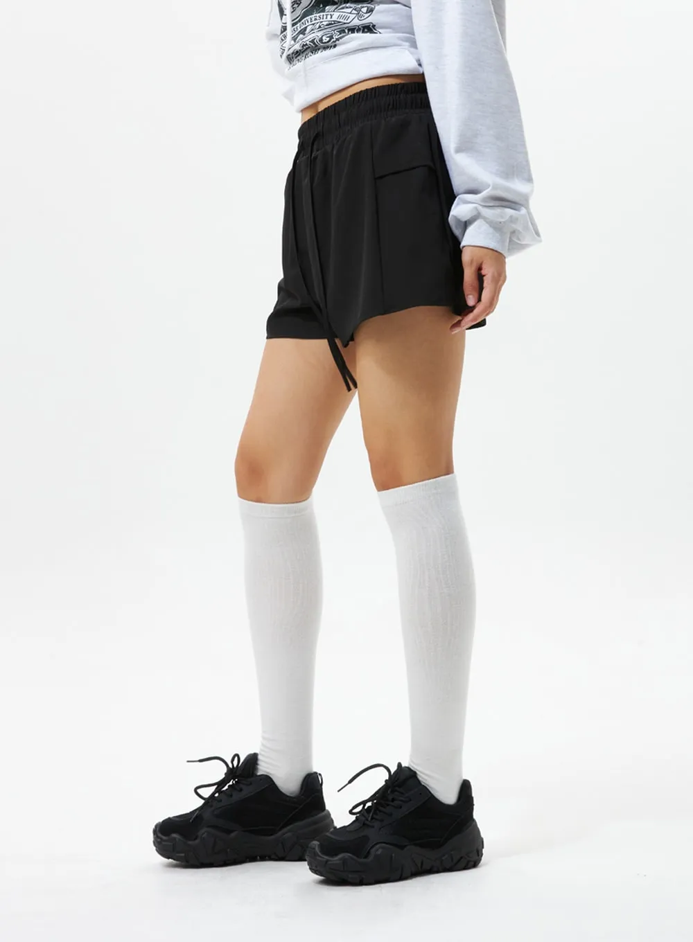 Banded Nylon Shorts IS319 sold by Lewkin product image thumbnail 4