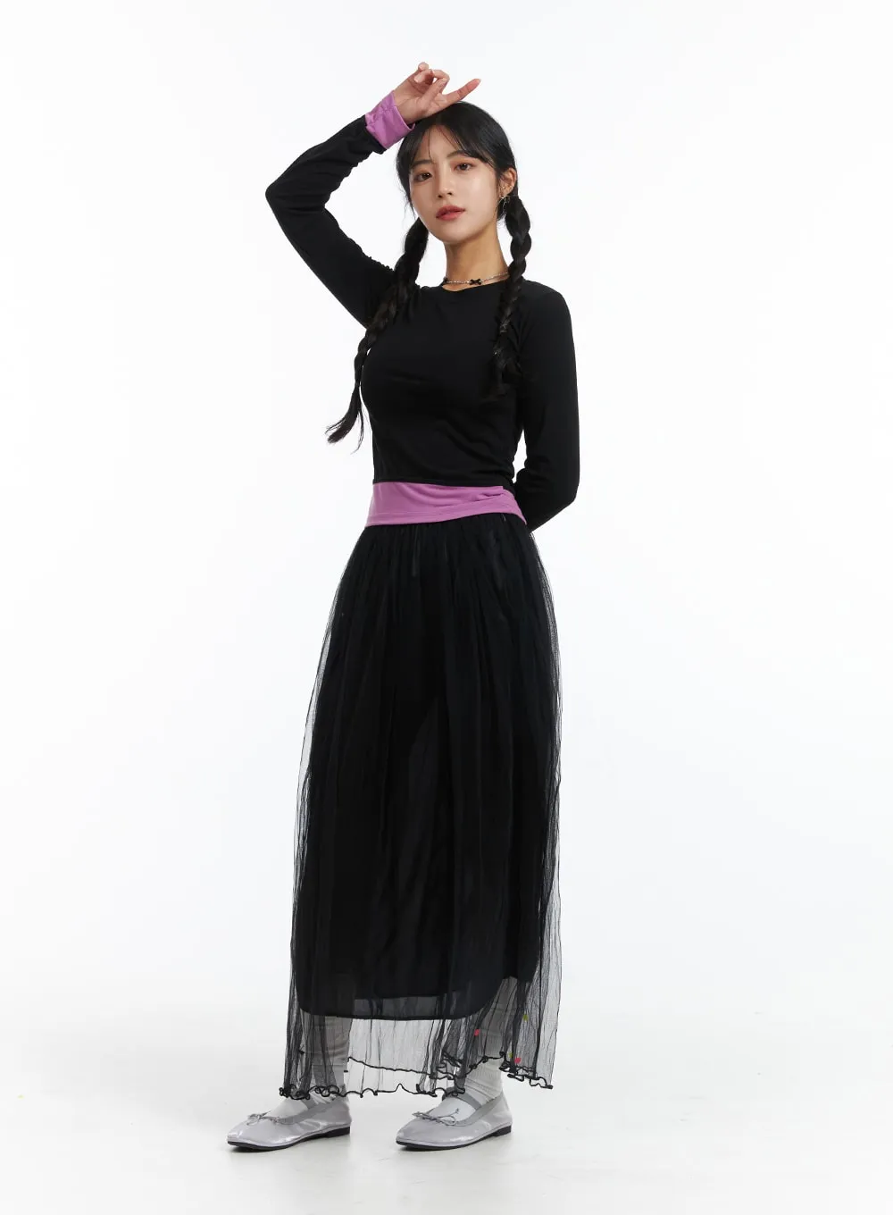 Slim Fit Layered Top OJ431 sold by Lewkin product image thumbnail 3