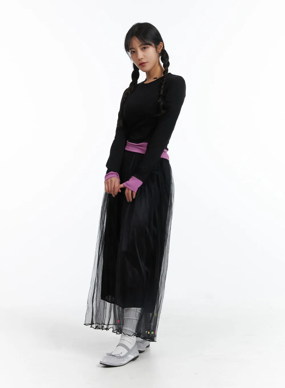 Slim Fit Layered Top OJ431 sold by Lewkin product image thumbnail 5