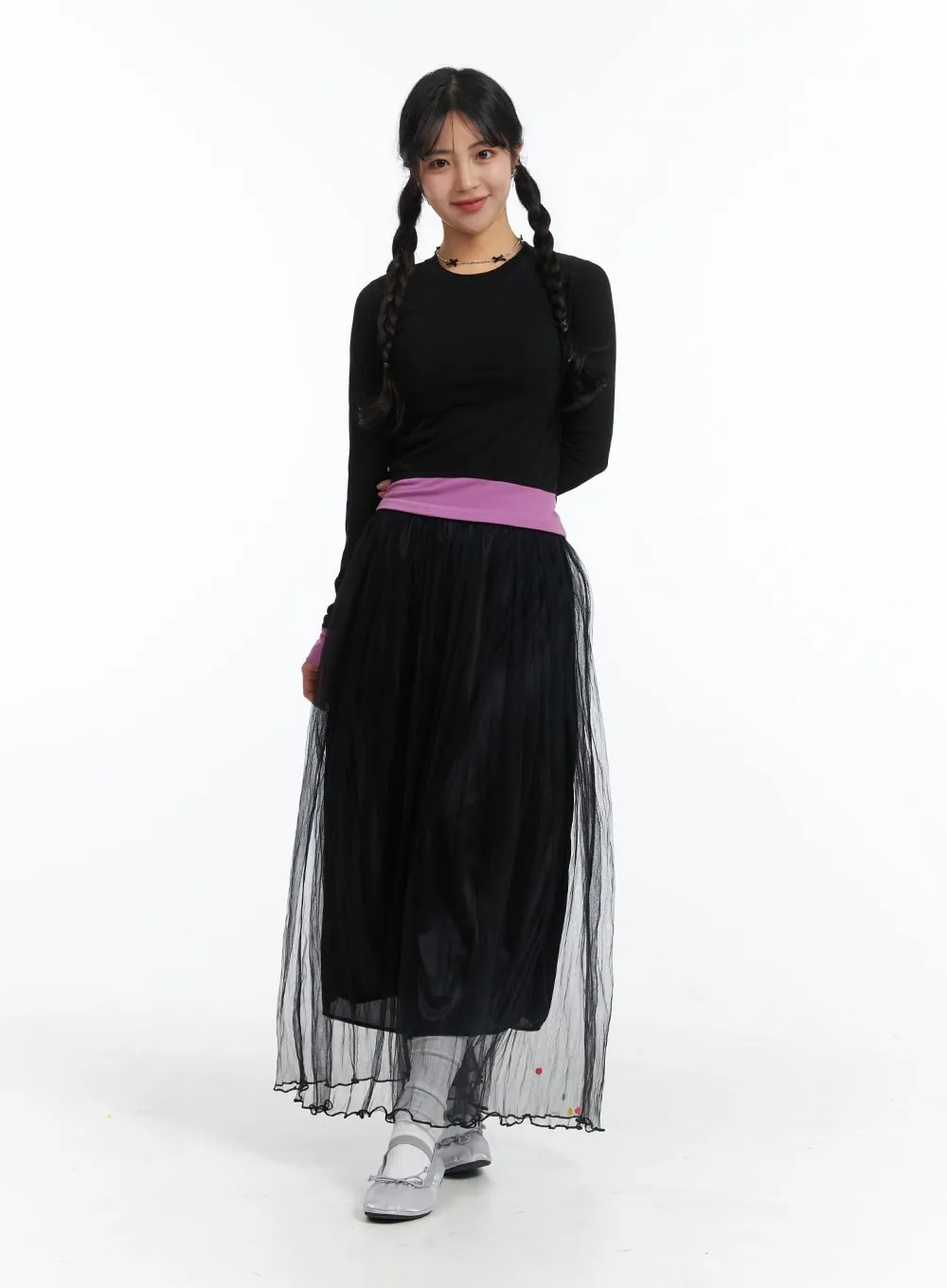 Slim Fit Layered Top OJ431 sold by Lewkin product image thumbnail 4