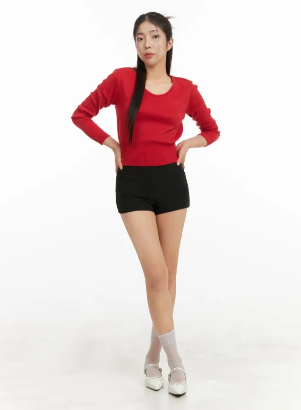 Solid Micro Shorts OA429 sold by Lewkin