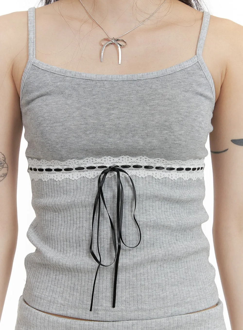 Lace Bowknot Cami Top CA402 sold by Lewkin product image thumbnail 4