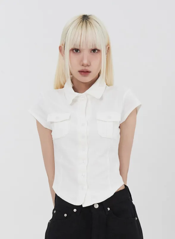 Short Sleeve Shirt IU313 sold by Lewkin
