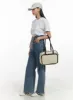 Color Contrast Two-Way Square Bag OL411 sold by Lewkin