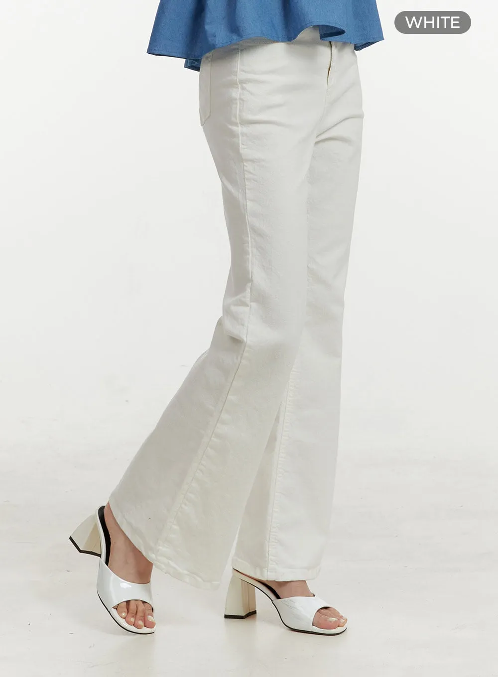 Solid Loose-Fit Cotton Pants OY409 sold by Lewkin product image thumbnail 5