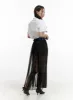 Basic Collar Crop Shirt OU403 sold by Lewkin
