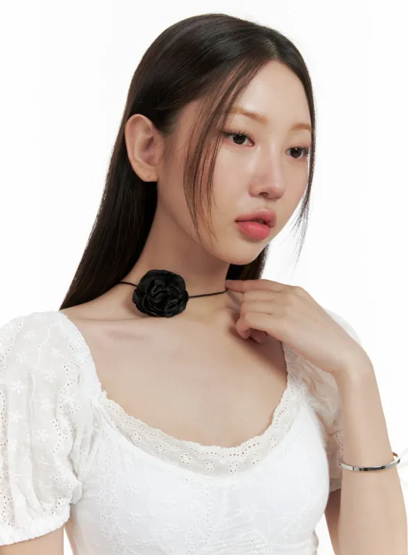 Rosy Neck Choker OL402 sold by Lewkin