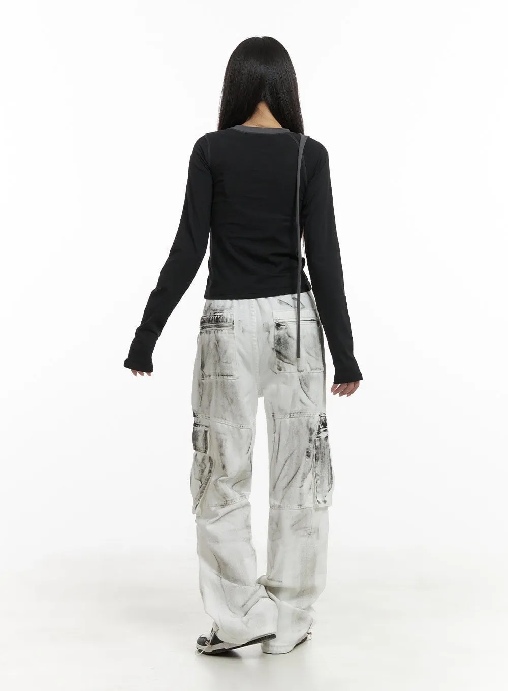 Unbalanced Design Long Sleeve CA426 sold by Lewkin product image thumbnail 3