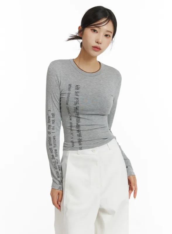 Round Neck Slim Fit Crop Tee CJ431 sold by Lewkin