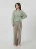 Wide Leg Tailored Pants OF307 sold by Lewkin