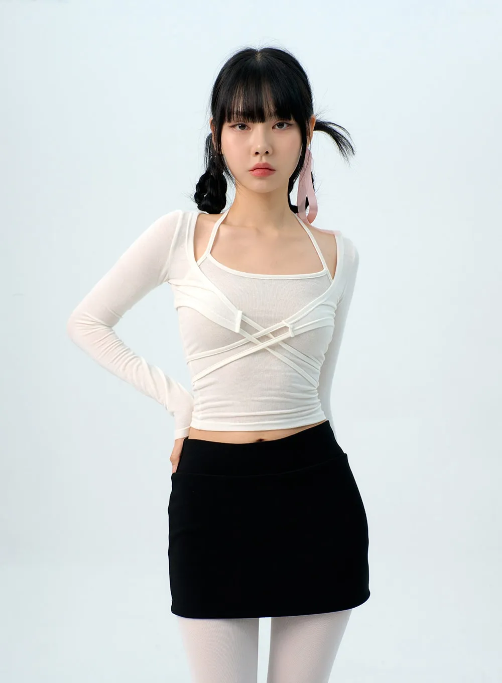 Low Waist Mini Skirt IG313 sold by Lewkin