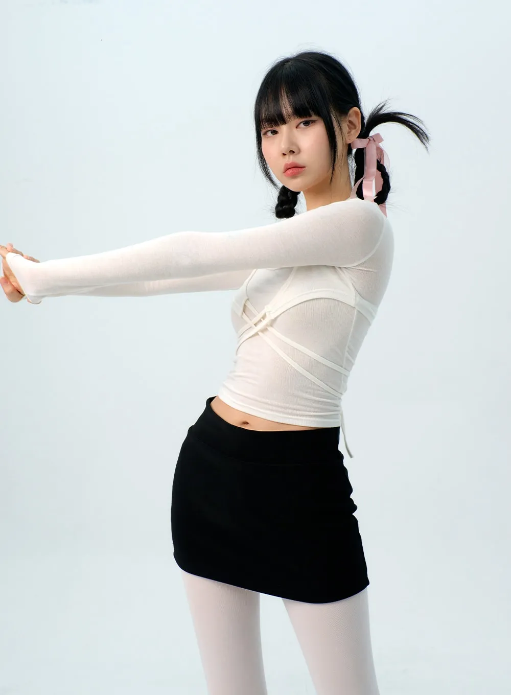 Low Waist Mini Skirt IG313 sold by Lewkin product image thumbnail 2