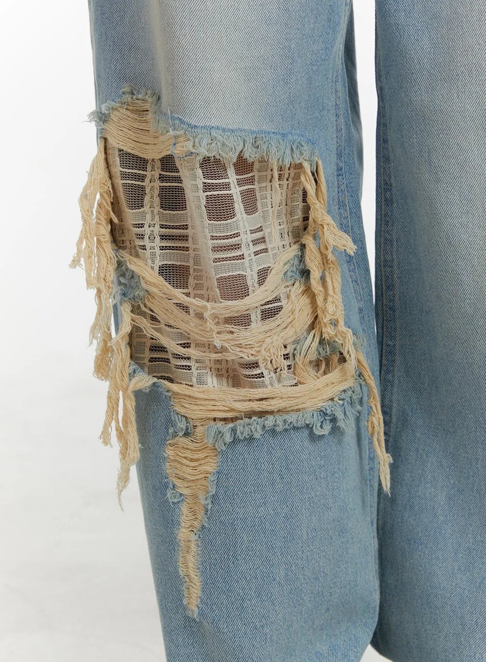 Ripped Baggy Jeans CA401 sold by Lewkin product image thumbnail 3