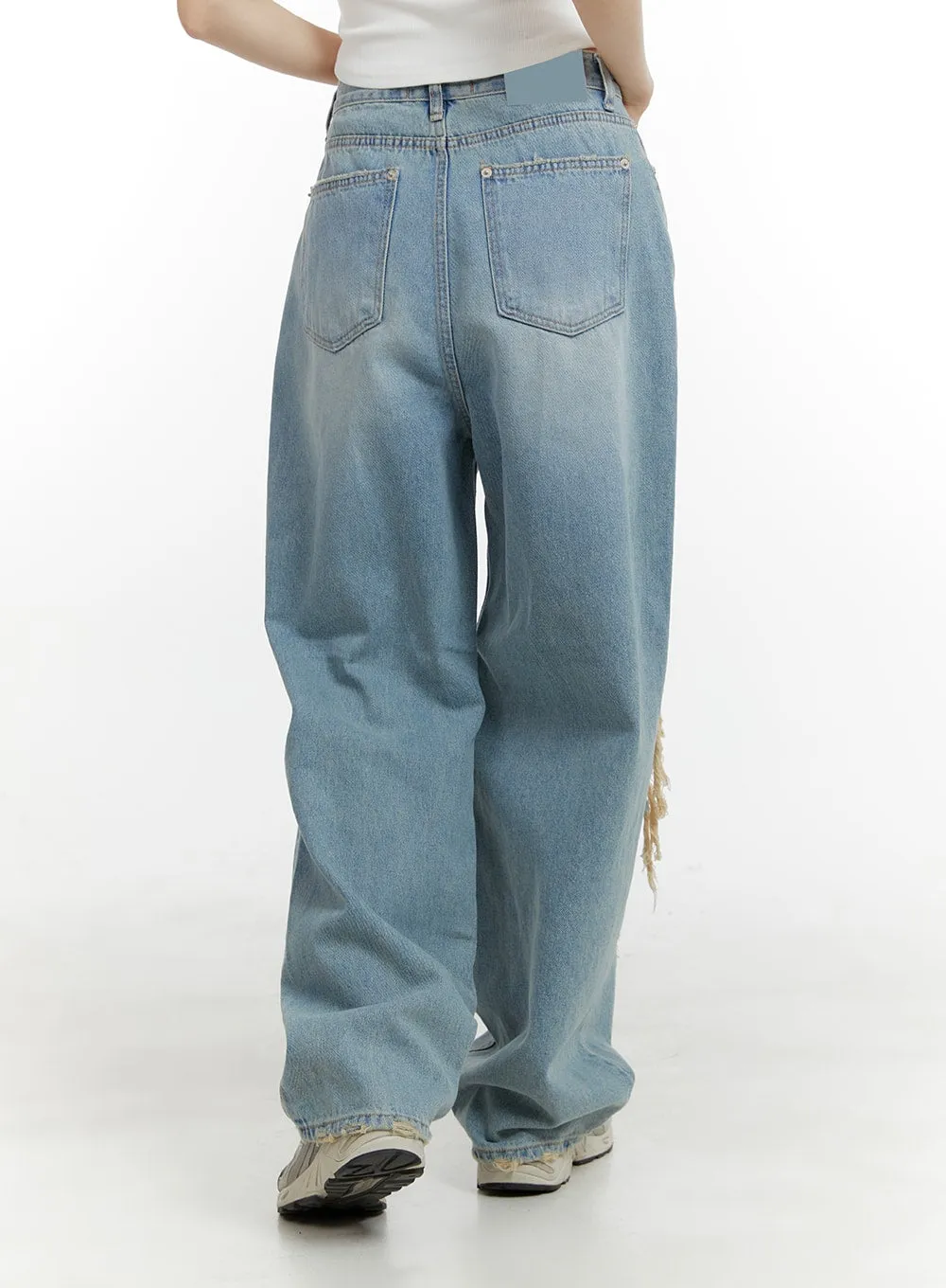 Ripped Baggy Jeans CA401 sold by Lewkin product image thumbnail 5