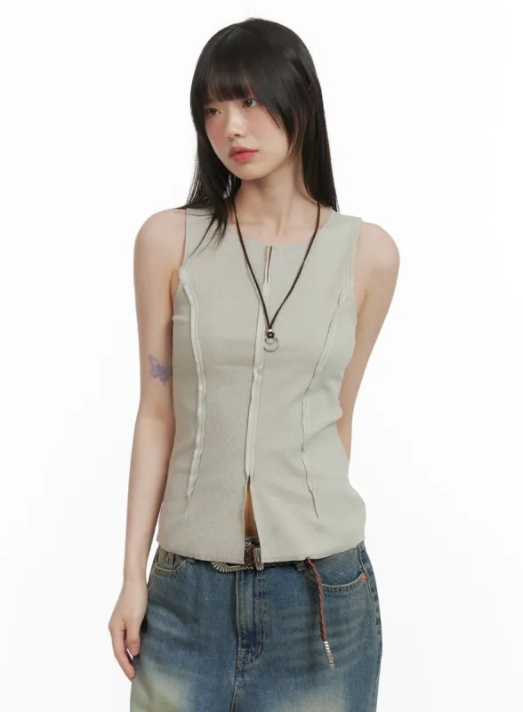 Stitching Tank Top CY414 sold by Lewkin