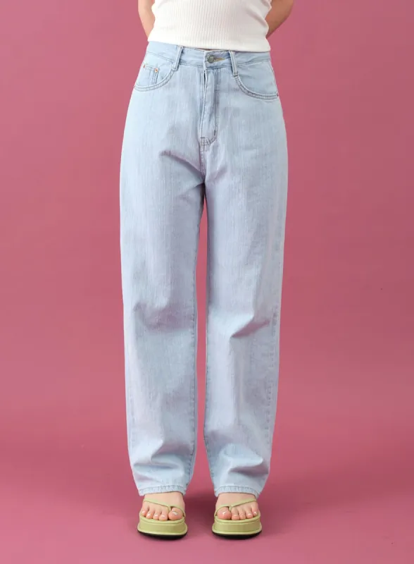 Wide Denim Pants for Summer CM12 sold by Lewkin