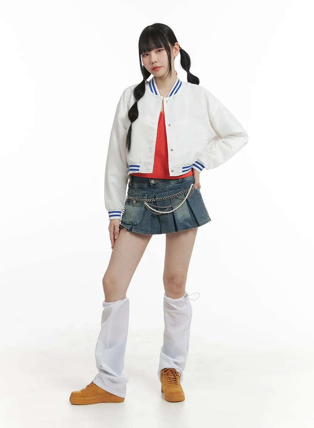 Drawstring Leg Warmer OM426 sold by Lewkin product image thumbnail 3