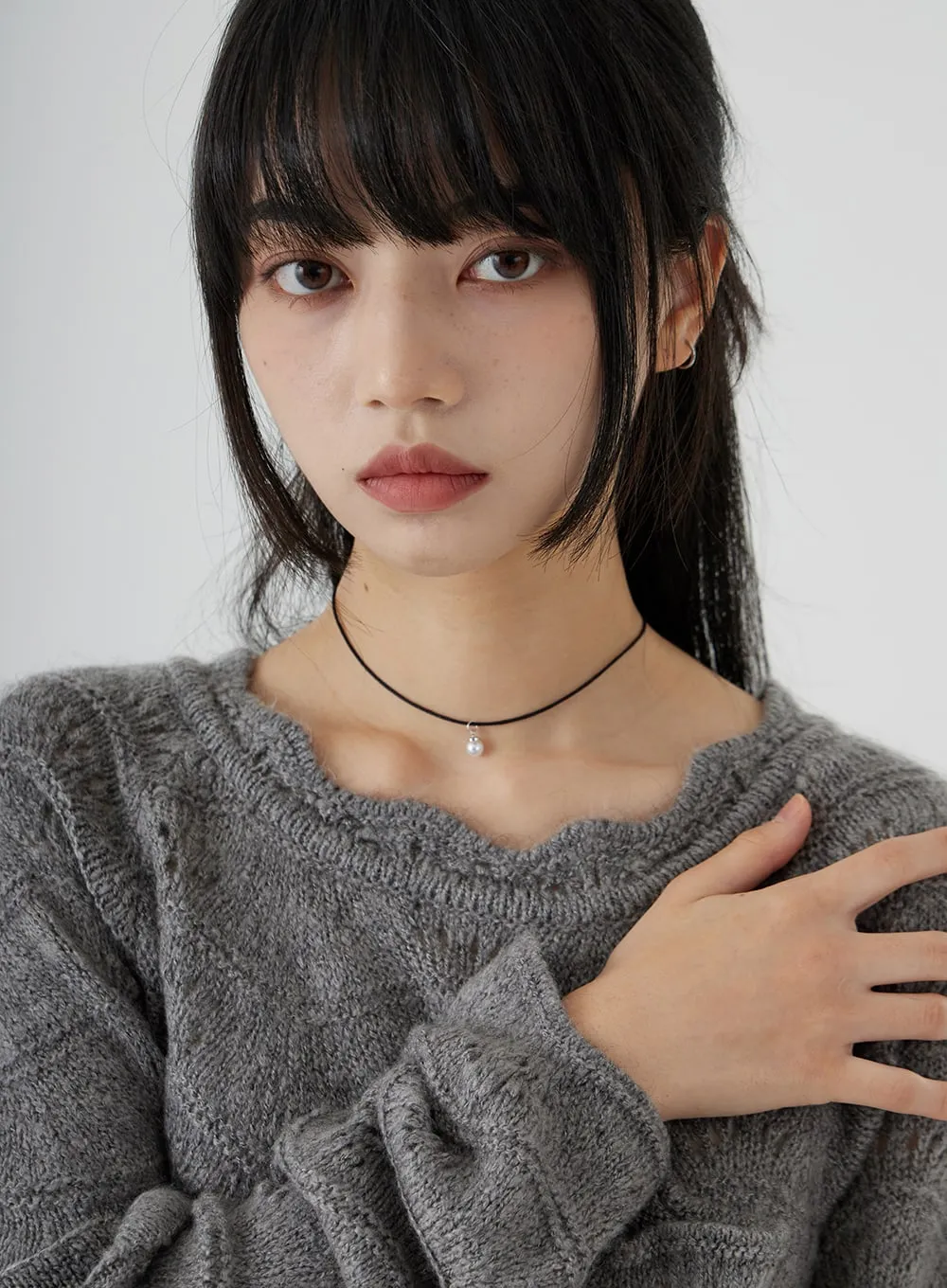 Pearl Choker Necklace OO24 sold by Lewkin