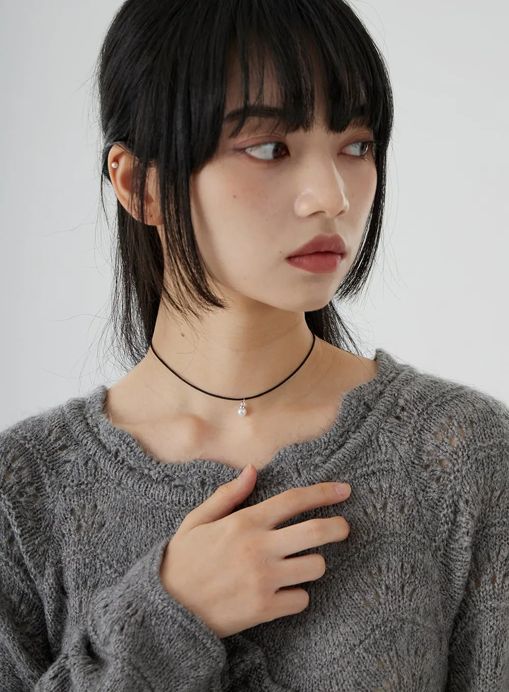 Pearl Choker Necklace OO24 sold by Lewkin product image thumbnail 2