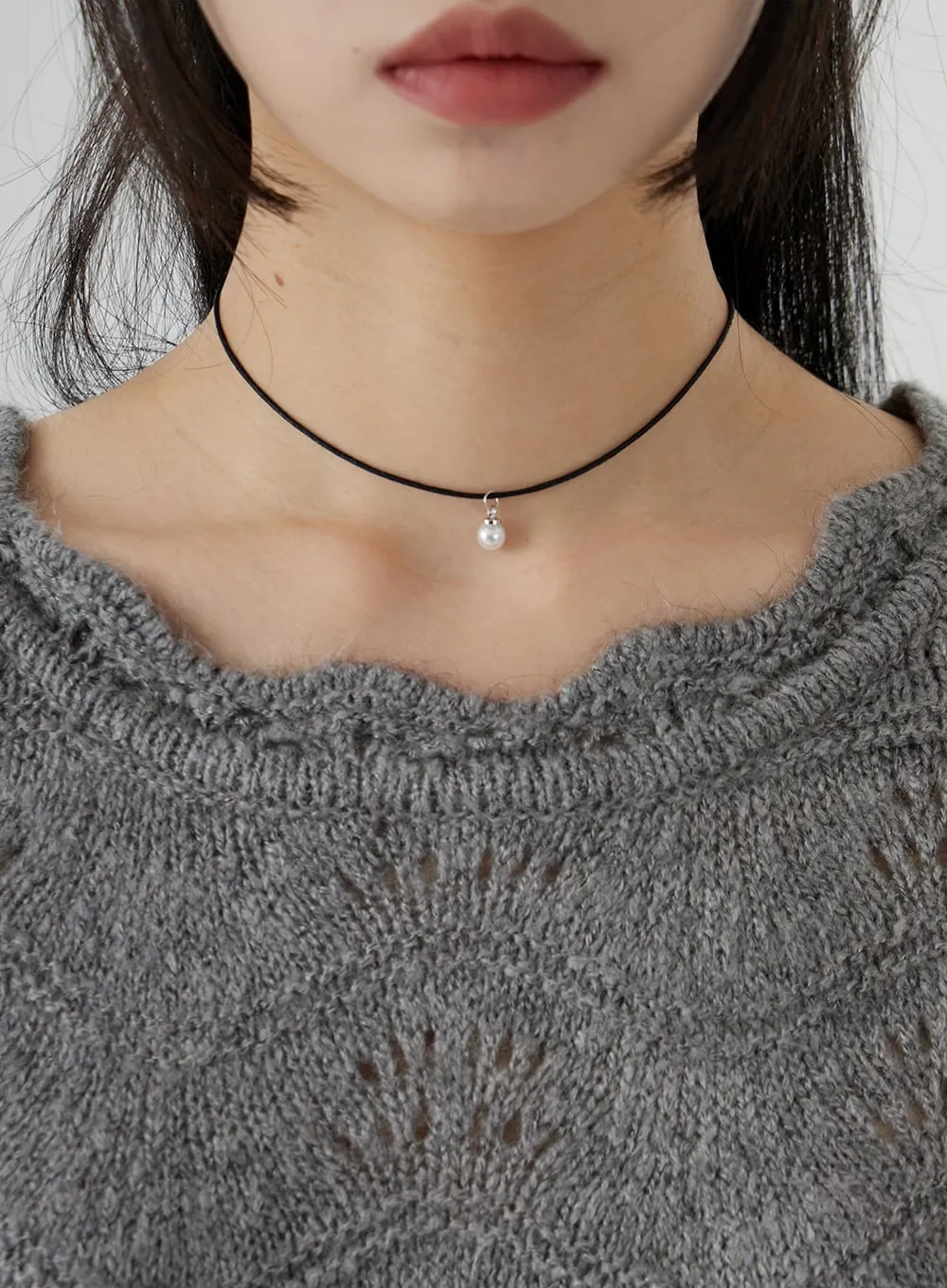Pearl Choker Necklace OO24 sold by Lewkin product image thumbnail 3