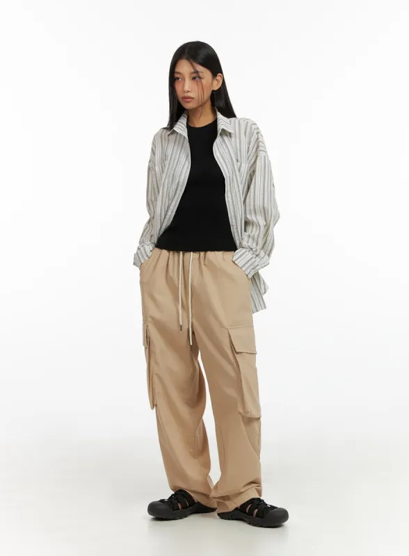 Cotton Cargo Pants IU412 sold by Lewkin