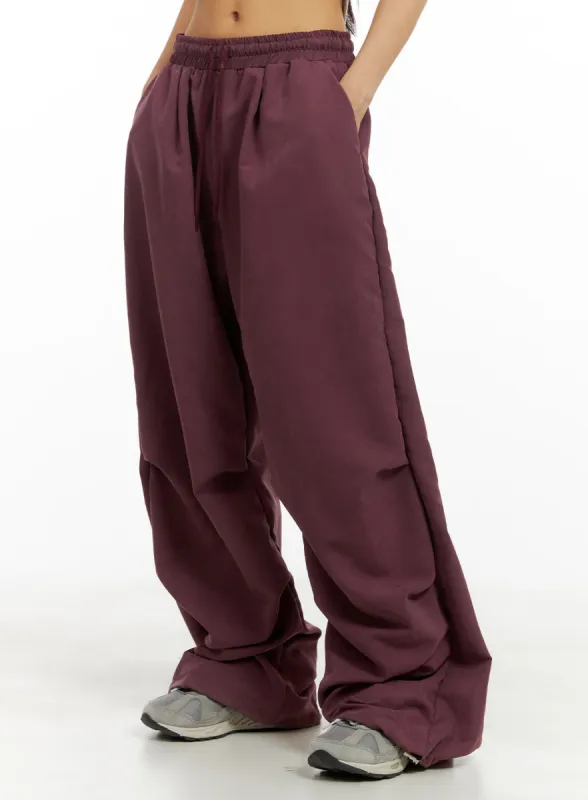 Pintuck Polyester Joggers (Unisex) CA424 sold by Lewkin