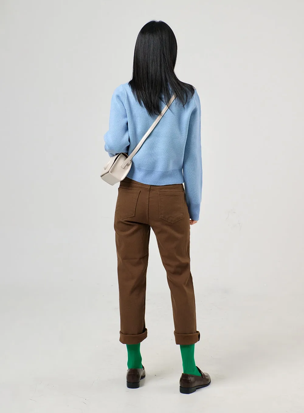 Straight Leg Cotton Pants OF405 sold by Lewkin product image thumbnail 4