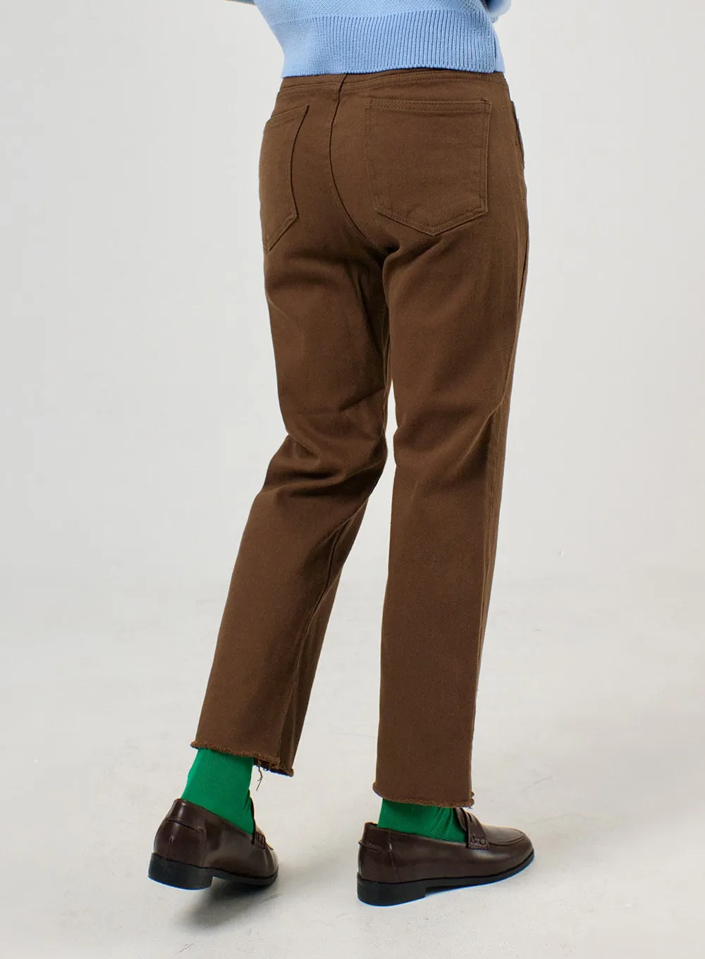 Straight Leg Cotton Pants OF405 sold by Lewkin product image thumbnail 5