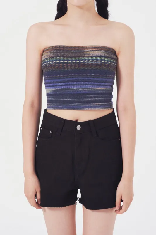 Printed Tube Top J19 sold by Lewkin