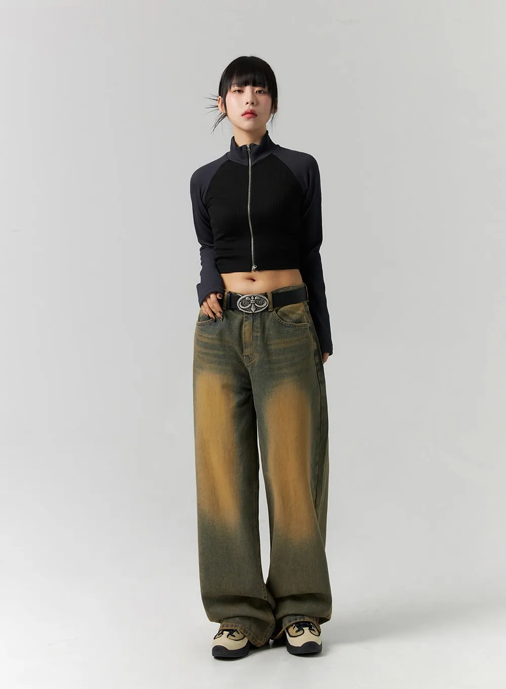 Brown Wash Jeans CS318 sold by Lewkin product image thumbnail 3