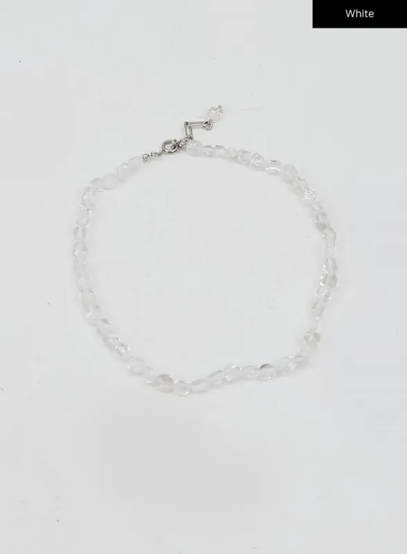 Transparent Beaded Necklace BJ09 sold by Lewkin